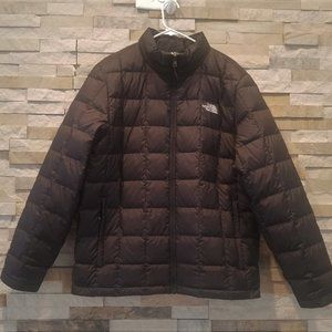 North Face Mens Black Large Puffer Jacket Coat 550 Goose Down Guys Winter Puff